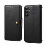 For Samsung Galaxy A34 5G Denior Cowhide Texture Wallet Style Leather Phone Case(Black)