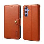 For Samsung Galaxy A54 5G Denior Cowhide Texture Wallet Style Leather Phone Case(Brown)