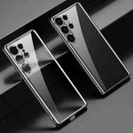 For Samsung Galaxy S24 Ultra 5G SULADA Electroplating TPU Transparent Phone Case(Black)