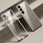 For Samsung Galaxy S24+ 5G SULADA Electroplating TPU Transparent Phone Case(Grey)