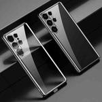 For Samsung Galaxy S25 Ultra 5G SULADA Electroplating TPU Transparent Phone Case(Black)