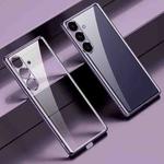 For Samsung Galaxy S25 5G SULADA Electroplating TPU Transparent Phone Case(Purple)