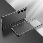 For Samsung Galaxy S24 5G SULADA Electroplating Frosted TPU Phone Case(Black)