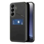 For Samsung Galaxy S25 5G DUX DUCIS Rafi II Series MagSafe Magnetic Holder RFID Phone Case(Black)