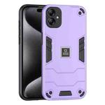 For Samsung Galaxy A04e 2 in 1 Shockproof Phone Case(Purple)