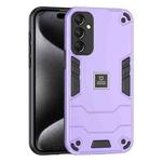 For Samsung Galaxy A24 4G 2 in 1 Shockproof Phone Case(Purple)