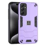 For Samsung Galaxy M34 5G 2 in 1 Shockproof Phone Case(Purple)