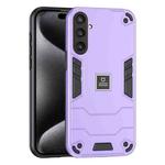 For Samsung Galaxy S23 FE 5G 2 in 1 Shockproof Phone Case(Purple)