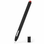 For Apple Pencil 2 Retro Pencil Style Stylus Pen Protective Case(Black)