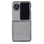 For OPPO Find N3 Flip High-flash Cardboard Electroplated TPU Phone Case(Silver)