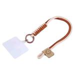 Universal Phone Smiley Face Lanyard(White Brown)