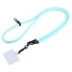 Universal Phone Solid Color Long Lanyard(Lake Blue)