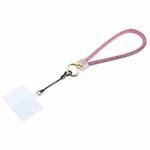 Universal Phone Flash Diamond Short Lanyard(Rose Red)