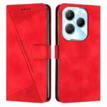 For Infinix Hot 40 / 40 Pro Dream Triangle Leather Phone Case with Long  Lanyard(Red)