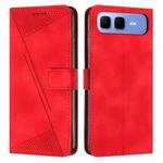 For Infinix Smart 10 Plus 4G Dream Triangle Leather Phone Case with Lanyard(Red)