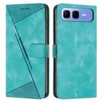 For Infinix Smart 10 Plus 4G Dream Triangle Leather Phone Case with Lanyard(Green)