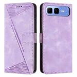 For Infinix Smart 10 Plus 4G Dream Triangle Leather Phone Case with Lanyard(Purple)