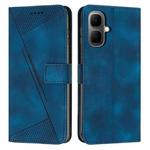 For Infinix Smart 10 4G / Tecno Pop 10 Dream Triangle Leather Phone Case with Lanyard(Blue)