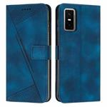 For Infinix GT 30 Pro Dream Triangle Leather Phone Case with Lanyard(Blue)