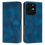 For itel A70 Dream Triangle Leather Phone Case with Long  Lanyard(Blue)