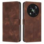 For itel RS4 Dream Triangle Leather Phone Case with Long  Lanyard(Brown)