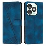 For itel A50 Dream Triangle Leather Phone Case with Long  Lanyard(Blue)