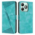 For itel A90 4G Dream Triangle Leather Phone Case with Lanyard(Green)