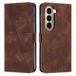 For itel A95 5G Dream Triangle Leather Phone Case with Lanyard(Brown)