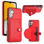 For Samsung Galaxy A05s Shockproof Leather Phone Case with Card Holder(Red)