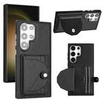 For Samsung Galaxy S24 Ultra 5G Shockproof Leather Phone Case with Card Holder(Black)