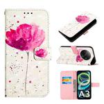 For Xiaomi Redmi A3 3D Painting Horizontal Flip Leather Phone Case(Flower)