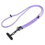 7mm Adjustable Crossbody Mobile Phone Anti-Lost Lanyard with Clip, Length: 75-150cm(Purple Orchid Line)