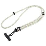 7mm Adjustable Crossbody Mobile Phone Anti-Lost Lanyard with Clip, Length: 75-150cm(Rainbow Twill)