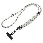 7mm Adjustable Crossbody Mobile Phone Anti-Lost Lanyard with Clip, Length: 75-150cm(Colorful Flag Pattern)