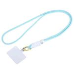 Universal Phone Braided Long Lanyard(Sky Blue+White)