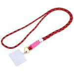 Universal Phone Braided Long Lanyard(Red+Rose Red)