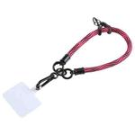 Universal Mobile Phone S Pattern Short Wrist Lanyard(Rose Red)