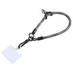 Universal Mobile Phone S Pattern Short Wrist Lanyard(Grey)