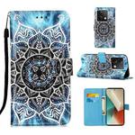 For Xiaomi Redmi Note 13 5G Global Colored Drawing Pattern Plain Weave Leather Phone Case(Undersea Mandala)