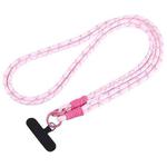 Universal Phone Long Lanyard with Clip(Pink+Rose Red)