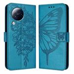 For Xiaomi Civi 3 5G Embossed Butterfly Leather Phone Case(Blue)