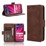 For BLU View 4 B135DL / View 2 2023 Skin Feel Calf Texture Card Slots Leather Phone Case(Brown)