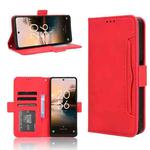 For TCL 40 NxtPaper 4G Skin Feel Calf Texture Card Slots Leather Phone Case(Red)