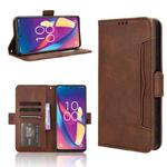 For TCL 50 XL 5G Skin Feel Calf Texture Card Slots Leather Phone Case(Brown)