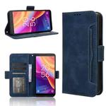 For TCL 501 4G Skin Feel Calf Texture Card Slots Leather Phone Case(Blue)