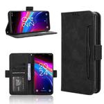 For TCL 503 Skin Feel Calf Texture Card Slots Leather Phone Case(Black)