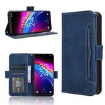 For TCL 503 Skin Feel Calf Texture Card Slots Leather Phone Case(Blue)