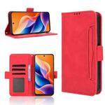 For TCL 605 / 60 SE Skin Feel Calf Texture Card Slots Leather Phone Case(Red)