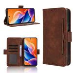 For TCL 605 / 60 SE Skin Feel Calf Texture Card Slots Leather Phone Case(Brown)