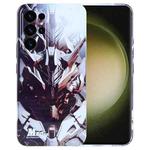 For Samsung Galaxy S23 Ultra 5G Painted Pattern Precise Hole PC Phone Case(Golden Robot)